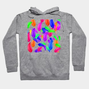 colorful rainbow leaves leaf background pattern Hoodie